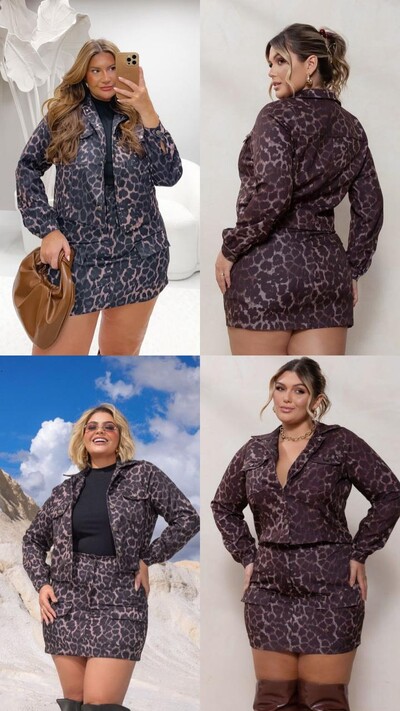 Foto CONJUNTO ALAFIATARIA ANIMAL PRINT MARIA FRANCIA