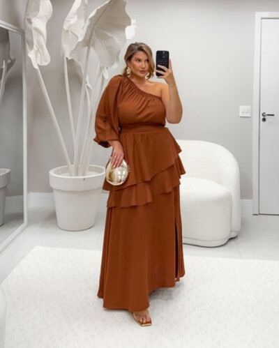 Foto VESTIDO NULA LONGO MANGA MARIA FRANCIA