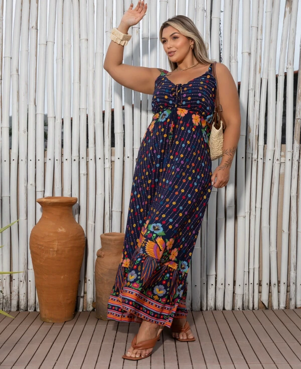 VESTIDO FLORAL FARM TROPICAL