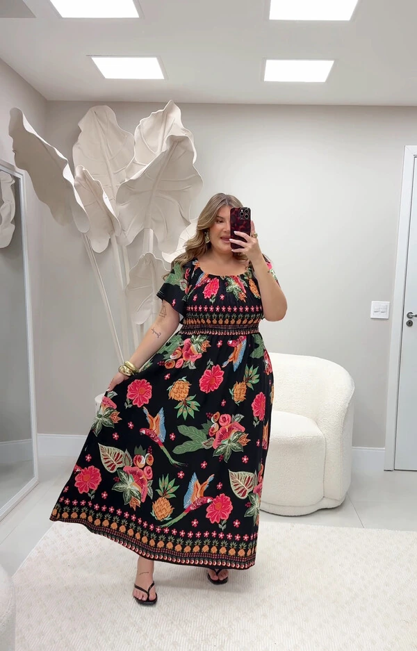 VESTIDO FLORAL FARM GZ