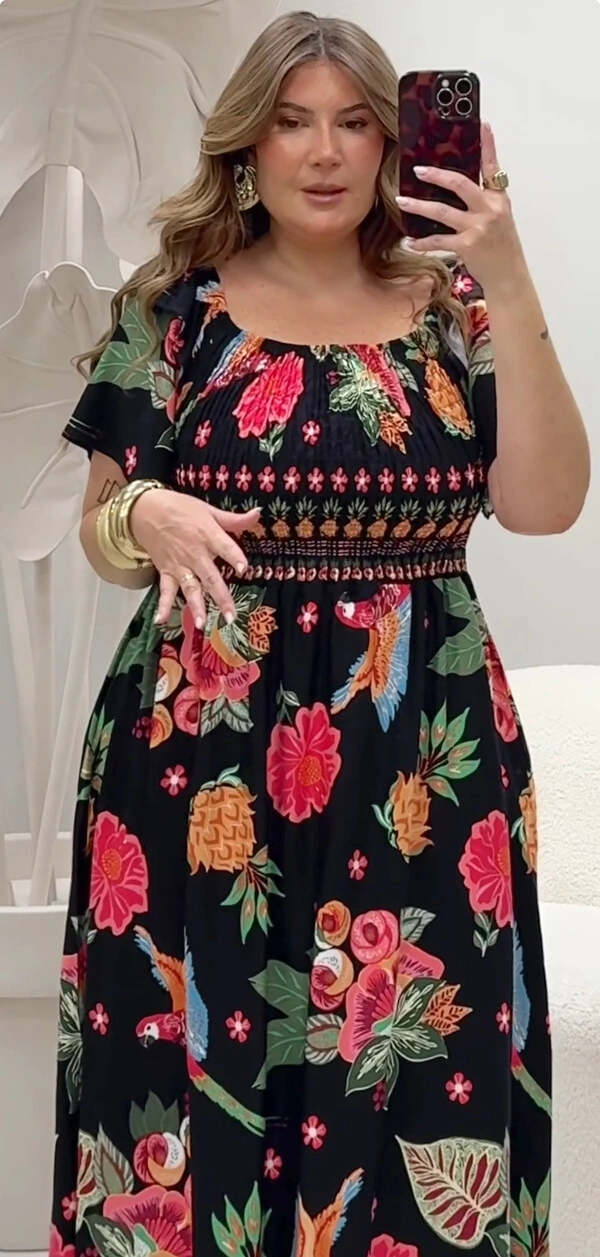 VESTIDO FLORAL FARM GZ