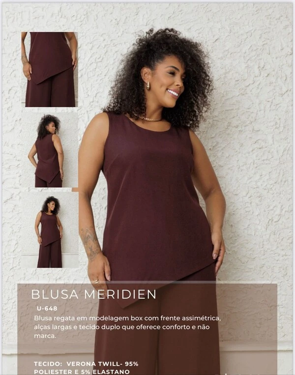 CONJUNTO CALÇA E BLUSA MERIDIEN UPPER