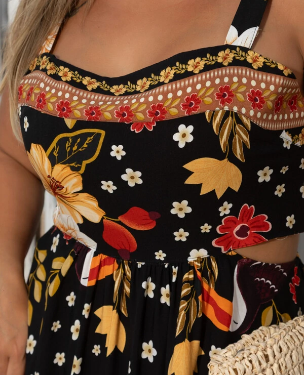 VESTIDO FLORAL FARM TROPICAL