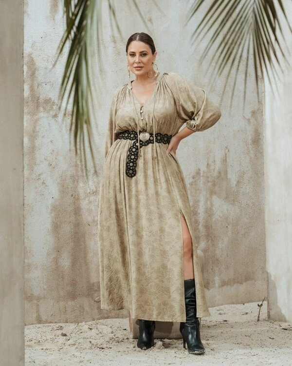 VESTIDO LONGO CARMEN QUEBELA