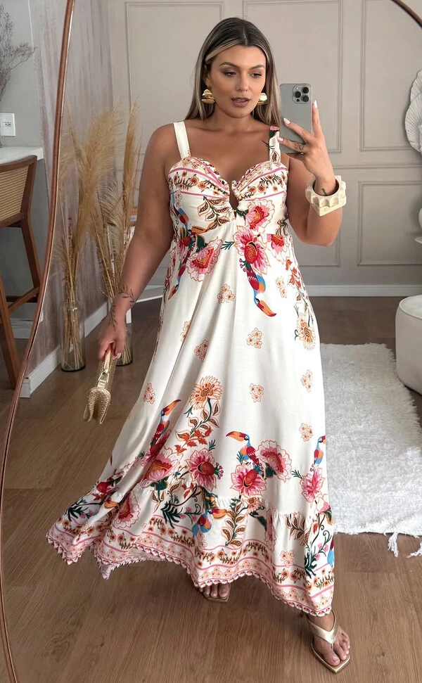 VESTIDO LONGO FARM TROPICAL