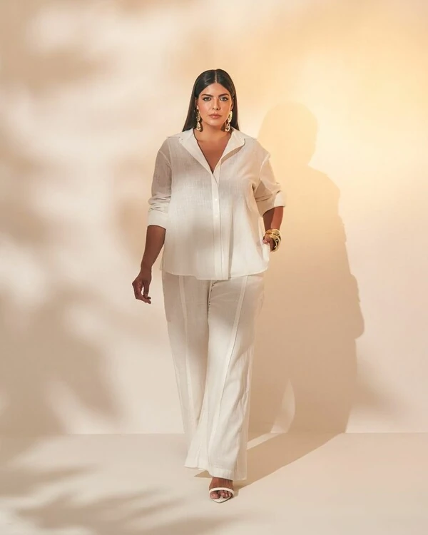 CONJUNTO CALÇA E CAMISA LIZ QUEBELA