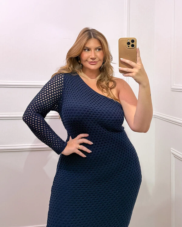 VESTIDO DE UM OMBRO PLANET CHARM