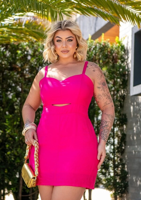 VESTIDO ROSA MILLIOSSI