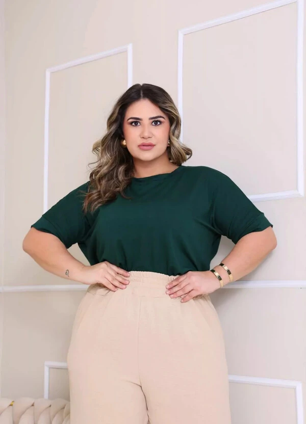 BLUSA LISA CANDY COM MANGA