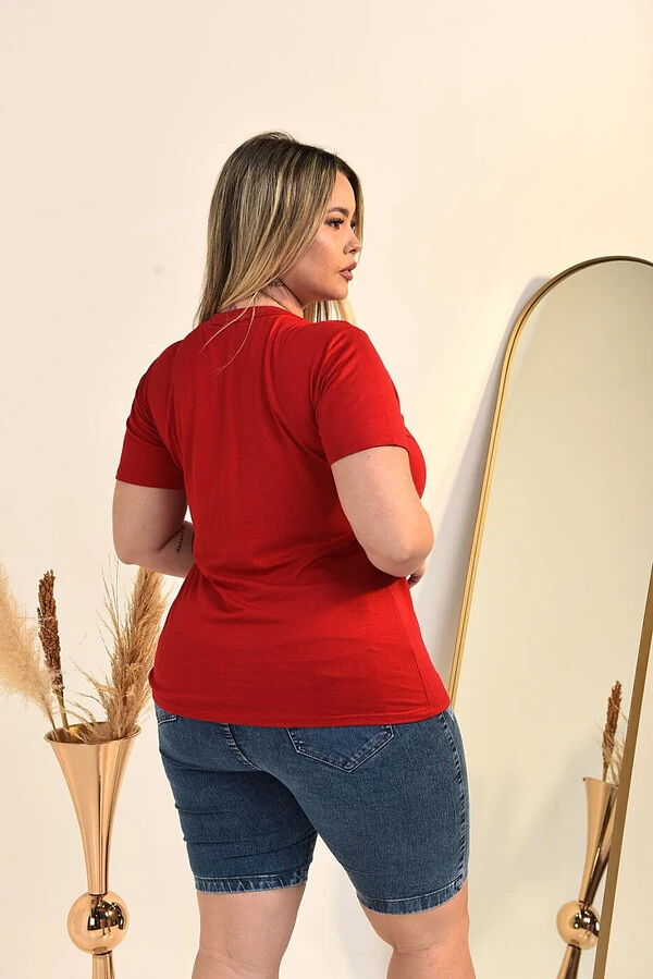 BLUSA GOLA V CURTO