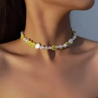 Choker Pérolas Smiley Bijoux