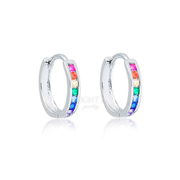 Argolinha Fine Carré Rainbow