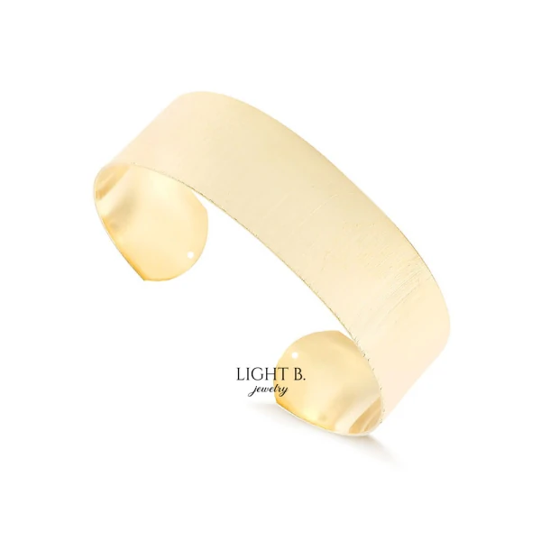 Bracelete Flat Brushed Gold