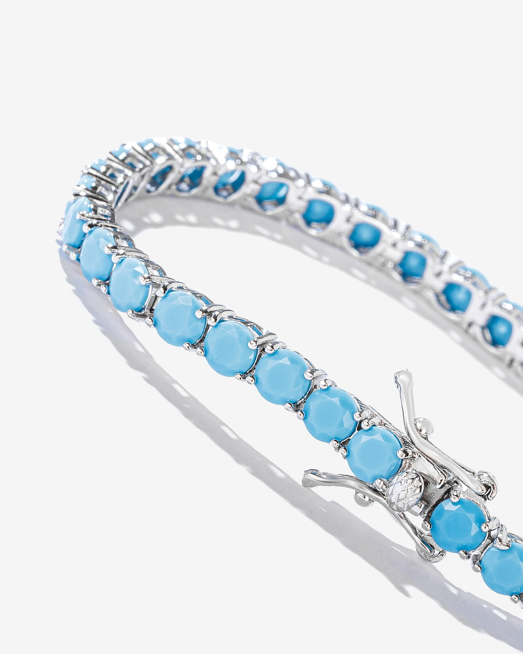 FotoPulseira Riviera Turquesa - Prata 925- 17,5 cm