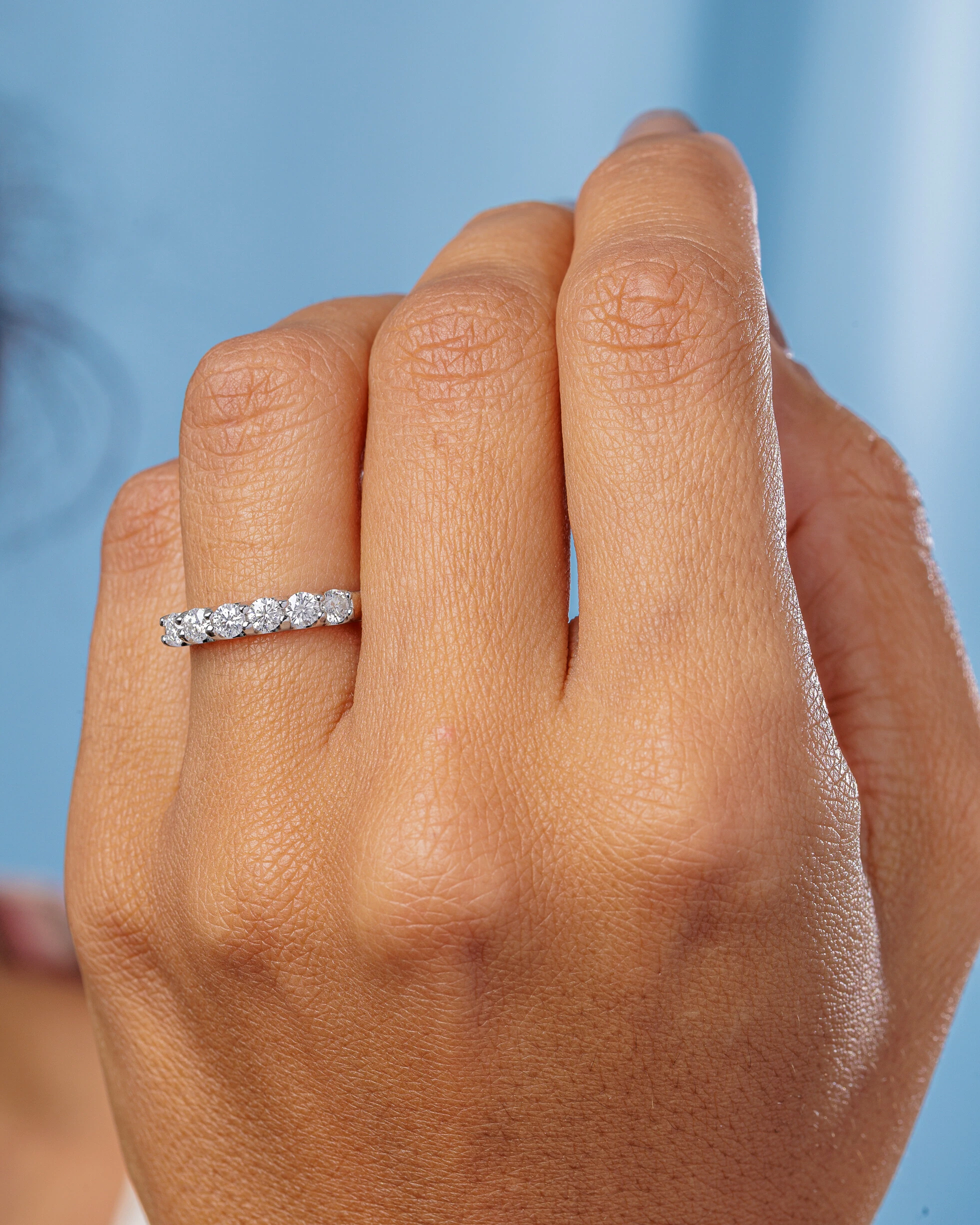 FotoAnel Aparador Moissanite Classic - 3 mm - 0.1ct - Prata 925