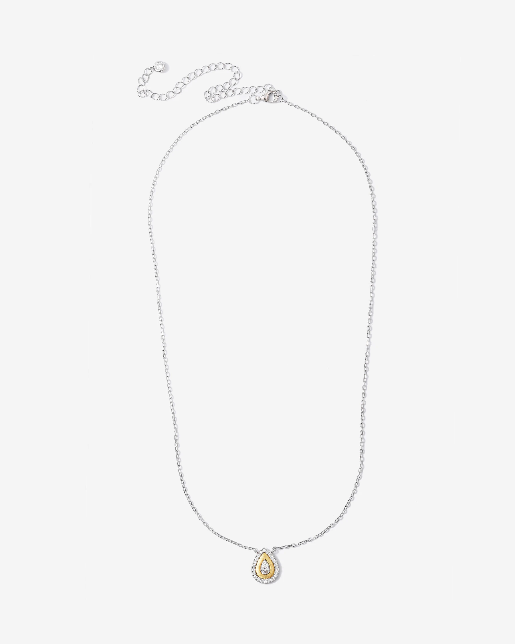 FotoColar Duo Composê- Gota - Prata 925