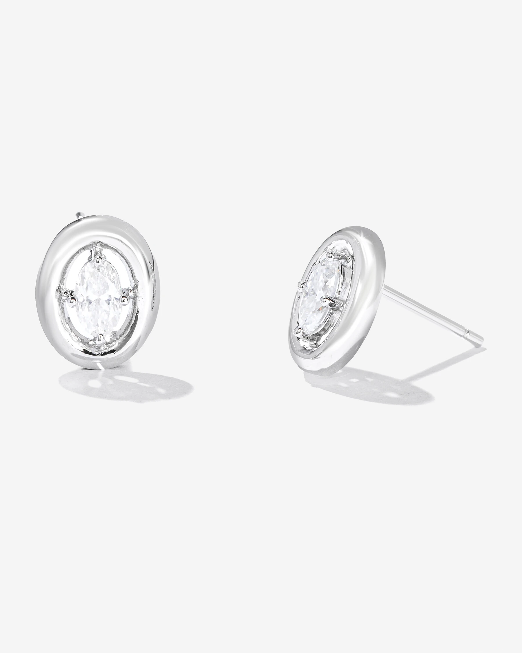 FotoBrinco Oval Meghan - Moissanite 3 mm x 5 mm - 0.6ct- Prata 925 (