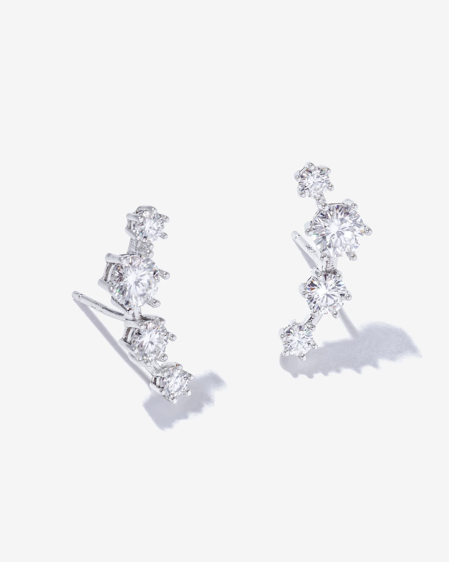 FotoBrinco Ear Cuff Fox Moissanite - 0.5ct - Prata 925