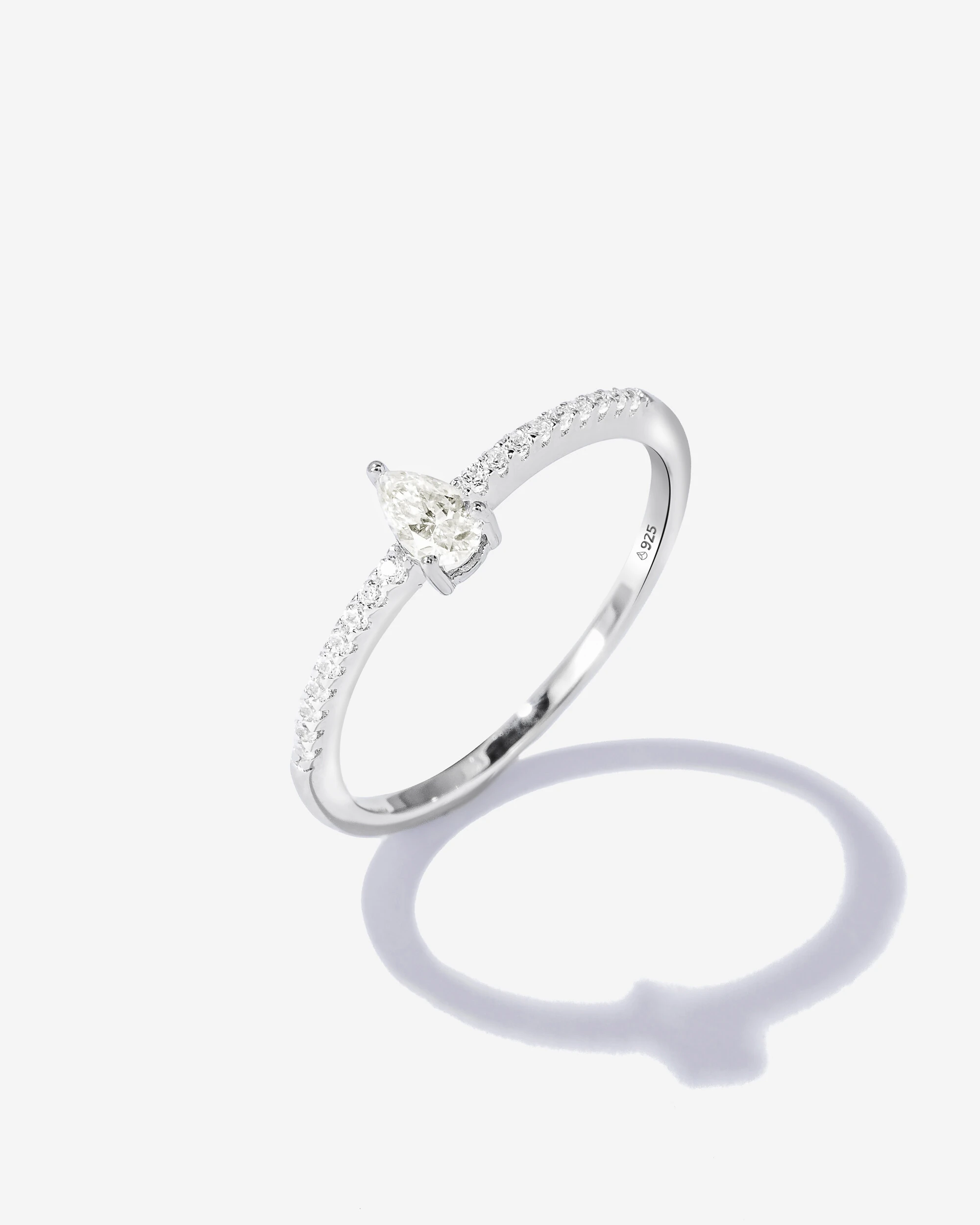 FotoAnel Florence Moissanite - 3.5 mm - Prata 925