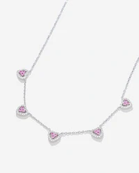 Colar Corações Gisela Colors - Prata 925