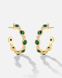 Brinco Argola Chloe - Malaquita