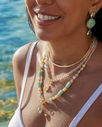 Colar Cristais Capri