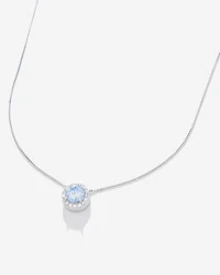 Colar Luxo Color Moissanite 6 mm - 0.8ct - Prata 925