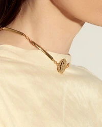 Colar Choker Maxi Medalha