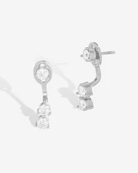 Brinco Ear Jacket Lena - Moissanite - 3.0ct - Prata 925