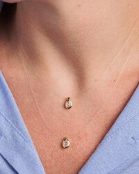 Colar Fio Invisible - Gota