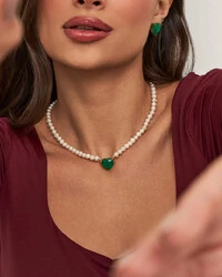Colar Coração Margot Pérola