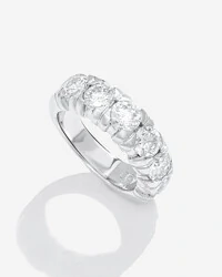 Anel Aparador Yana Moissanite - 5 mm - 3,5ct - 4 garras - Prata 925