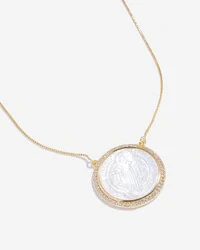 Colar Medalha de São Bento Madrepérola