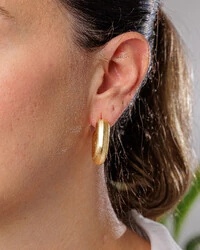 Brinco Argola Acetinada Lara