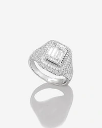 Anel Mindinho Kris - Moissanite 2.07ct - Prata 925