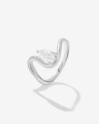 Anel Orgânico Moissanite Gota - 5,8 mm- 1.0ct - Prata 925