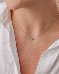 Colar Coração Una - Prata 925