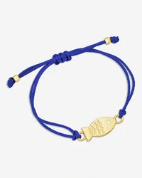 Pulseira Fio de Seda com Pingente de Peixe