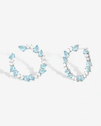 Brinco Argola Frontal Cristal