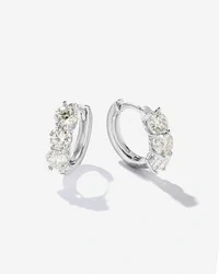 Brinco Argola Aurora Moissanite - Prata 925