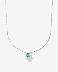 Colar Luxo Color Moissanite 6 mm - 0.8ct - Prata 925