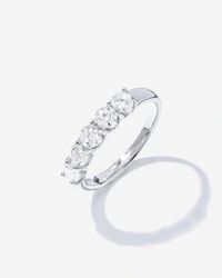 Anel Aparador Moissanite Classic - 4 mm - 0.3ct - Prata 925
