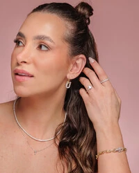 Anel Solitário Cecile - Prata 925