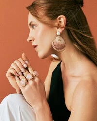 Brinco Concha Naturale