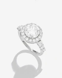 Anel Moissanite Luxo Max- Moissanite - 4.0ct - Prata 925