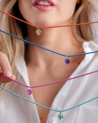 Colar Fio De Seda Calypso - Prata 925