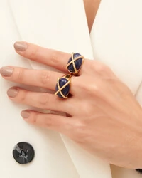 Anel Oval Pietra