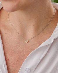 Colar Coração Una - Prata 925