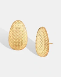 Brinco Oval Escamas do Sol G