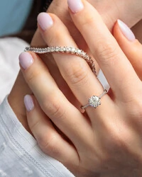 Pulseira Riviera Aurora Moissanite - Prata 925 (3 mm - 18cm)